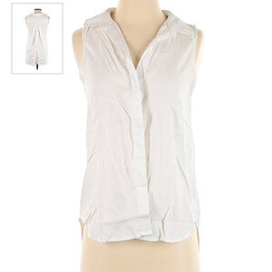 Cloth and stone size small sleeveless white button down